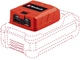 Adapter USB Einhell X-Change TC-CP 18 Li USB A/C Solo 4514148 (4006825675160) - obraz 2
