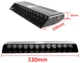 Страбоскоп Світлодіодний 12V DRL 330x100 мм 12LED (BR) прикурювання вимикач на присосках (KING S12) - зображення 3