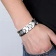 Титановый браслет со вставками MagnyCharm, серебристый, 20 см - изображение 2