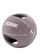 Мяч медбол York Fitness 7 кг с двумя ручками серый для развития координации - изображение 2