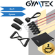 Набор резинок с эспандерами Gymtek розовый 5 жгутов для фитнеса - изображение 8