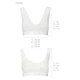 Спортивный топ из эластичного хлопка Passion PS005 TOP L, white - изображение 6