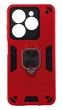 Чехол Armored Force для Infinix HOT 40I (X6528B) противоударный с подставкой кольцо красный - изображение 1