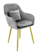 Стул в скандинавском стиле с мягкой обивкой DSF-316 Light Gray - изображение 3