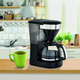 Крапельна фільтр-кавоварка Melitta Easy Top Timer (1010-04) з вбудованим дисплеєм та скляним глечиком на 10-15 чашок, чорна нержав - зображення 5