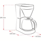 Крапельна фільтр-кавоварка Melitta Easy Top Timer (1010-04) з вбудованим дисплеєм та скляним глечиком на 10-15 чашок, чорна нержав - зображення 6
