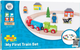 Дерев'яна залізниця  Bigjigs Мій перший залізничний трек 20 елементів (0691621090107) - зображення 1
