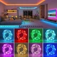 Світлодіодна клейка LED стрічка RGB 5050 10 метрів з пультом USB 5V Bluetooth - зображення 3