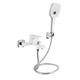 Змішувач для ванни Qtap Gemini (з душовим гарнітуром) QTGEM259CRW45683 Chrome/White - зображення 1