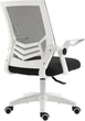 Офісне крісло Hedo ергономічне поворотне з сітки Чорно-біле 56950 (5902734872678) - зображення 2