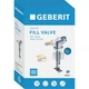 Впускной механизм для бачка унитаза GEBERIT Type383 подключение 1/2"x3/8" боковой подвод воды 281.004.00.5 - изображение 3