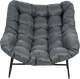 Fotel bujany Hedo Skandynawski kokon XL Szary 100028 (5904041164453) - obraz 4
