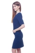Жіноча сукня з кишенями в рельєфах LadyLike 42 Синій (ll2138820063368) - изображение 2