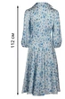 Жіноча шовкова сукня з паском LadyLike 50 Блакитний (ll2228435791449) - изображение 4