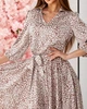 Жіноча шовкова сукня з паском LadyLike 50 Бежевий (ll2228431184443) - изображение 4