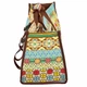 Сумка для фітнесу та йоги DoYourYoga Yoga bag FI-6971-3 Матеріал: поліестер, бавовна. Розмір: 22смх24смх54см. Колір: бежевий-блакитний. - зображення 3