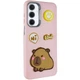 Чехол Накладка CaseIT Leather Toys для Samsung Galaxy S25 FE Capybara / Pink - изображение 1