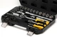Набір інструментів Mastertool ¼"&½" 72 шт 4-13 мм 10-27 мм CrV кейс з металевими замками 78-5072 - зображення 3