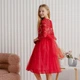 Сукня святкова Rozzi Girls Мереживо 128 см червоний - изображение 2
