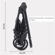 Коляска прогулянкова Kidilo K12 Black (1171379) (Kidilo K12 black) - зображення 3