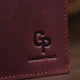 Кожаное женское матовое портмоне Grande Pelle 11561 Бордовый - изображение 10