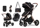 Коляска 3 в 1 Kidilo H2D Black (1111556) (Kidilo H2D (Black)) - изображение 2