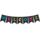Прапорці Паперові Welcome Чорний - зображення 1