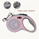 Рулетка-поводок автоматический для собак и кошек Pet Dog Retractable Leash Розовый нейлон 3 м, однокнопочный тормоз/фиксация, металлический карабин (антикоррозийный), для мелких и средних пород, Артикул ТМ15 - изображение 2