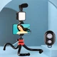 Штатив для фото відеозйомки AY49G Набір блогера портативна тринога для телефону з мікрофоном спалахом та Bluetooth кнопкою - зображення 1