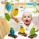 Интерактивная обучающая игрушка-попугай Funny Parrot с функцией записи голоса и жестовым управлением с USB зарядкой Синий с Зеленым - изображение 2