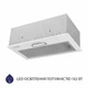 Кухонна витяжка Minola HBI 5614 WH 1000 LED, біла повновбудована потужна витяжка для кухні, 1000 куб.м. - зображення 3