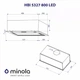 Кухонная вытяжка Minola HBI 5327 GR 800 LED, полновстроенная, нержавеющая сталь, 800 куб.м. - изображение 9