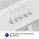 Полновстраиваемая кухонная вытяжка Minola HBI 5262 WH GLASS 700 LED, белая стеклянная вытяжка для кухни, 700 куб.м. - изображение 6