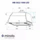 Кухонная вытяжка Minola HBI 5622 BLF 1000 LED, черная полновстроенная мощная вытяжка на кухню - изображение 9