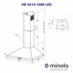 Кухонная вытяжка Minola HK 5614 BL 1000 LED черная купольная мощная декоративная настенная, 1000 куб.м. - изображение 9