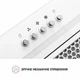 Кухонная вытяжка PERFELLI BI 5256 WH 700 LED, белая стеклянная полновстроенная вытяжка для кухни - изображение 7