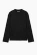 Лонгслів жіночий COS long-sleeved mock-neck t-shirt 1121919009 XS Чорний - изображение 4