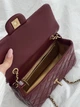Сумка женская Classic 1.55 Small Single Flap Premium бордовый через плече - изображение 5