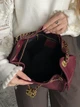 Сумка жіноча 25 Small Handbag Premium бордовий торба - зображення 6