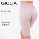 Треки жіночі безшовні в рубчик з моделюючим швом Giulia TRACKS RIB SHAPE L/XL Pink-burnished lilac спортивні велосипедки - зображення 1