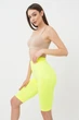 Женские велосипедки Giulia TRACKS 01 S/M Yellow-neon, спортивные велосипедки из микрофибры, высокая посадка - изображение 3