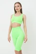Велосипедки жіночі в рубчик Giulia TRACKS RIB one size Green neon безшовні спортивні шорти для фітнесу - зображення 2