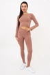 Леггинсы женские спортивные с моделирующим швом Giulia LEGGINGS SHAPE S/M Brown-mokko, леггинсы спортивные - изображение 6