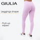 Женские спортивные леггинсы Giulia LEGGINGS SHAPE L/XL Violet-orchid bloom с моделирующим швом, удобные для занятий спортом - изображение 1