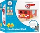 Drewniana stacja straży pożarnej Bigjigs Rail depo kolejowe (0691621092620) - obraz 1