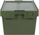 Ящик пластиковый (800х600х440) сплошной, оливковый - изображение 6