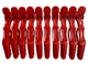 Зажим для волос «Крокодил» пластиковый (красный) Zauber-manicure 06-091A-10 - изображение 4