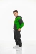 Детский спортивный утепленный костюм Kindamor Active Heat Grey/Green, флис для мальчика 128 см серый с зеленым - изображение 2