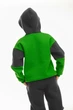 Детский спортивный утепленный костюм Kindamor Active Heat Grey/Green, флис для мальчика 128 см серый с зеленым - изображение 7