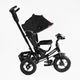 Детский трехколесный велосипед Best Trike 3390 надувные/фара, с USB, пультом, родительской ручкой (Черный) - изображение 2